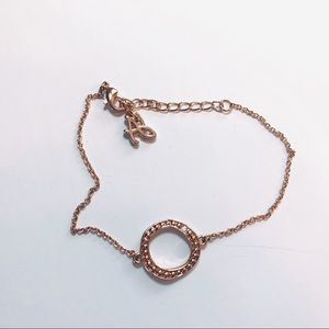 Adore Rose Gold Circle Bracelet